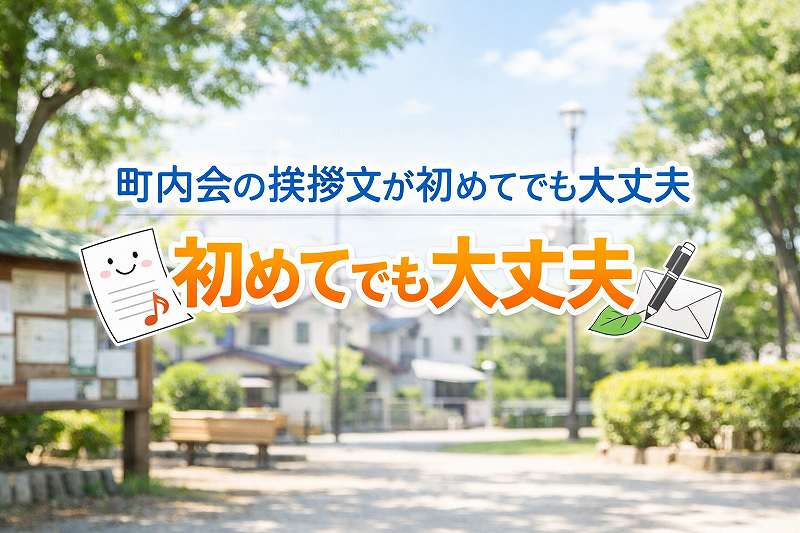 町内会挨拶文例