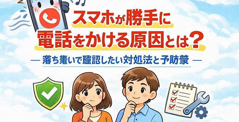 スマホ勝手に電話？