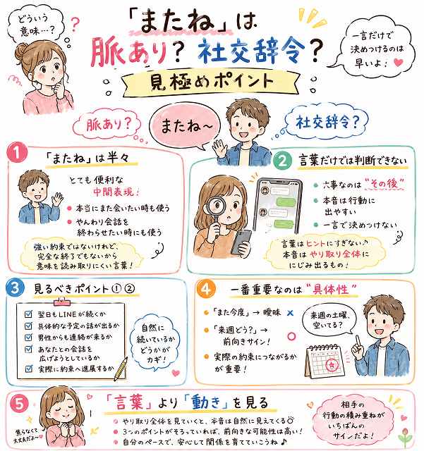 LINEの「またね」は脈あり？
